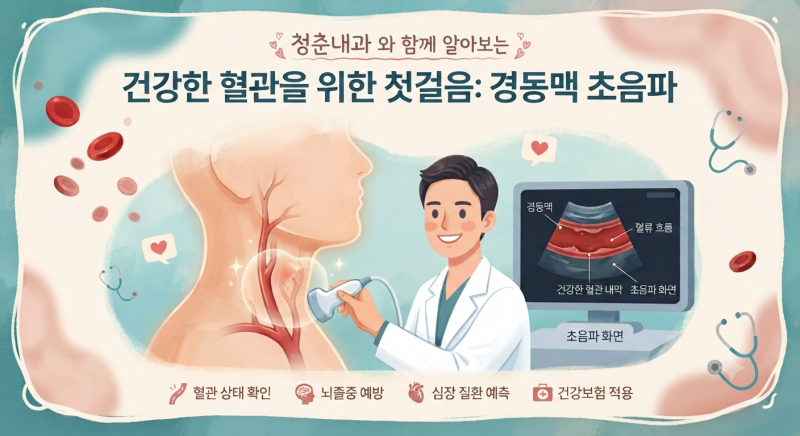 전주 '경동맥 초음파'로 소중한 혈관을 지켜봐요!