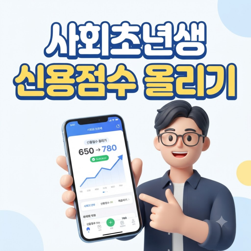 사회초년생 신용점수 올리는 방법 총정리 (신용카드 활용법, 납부이력 등록 팁)