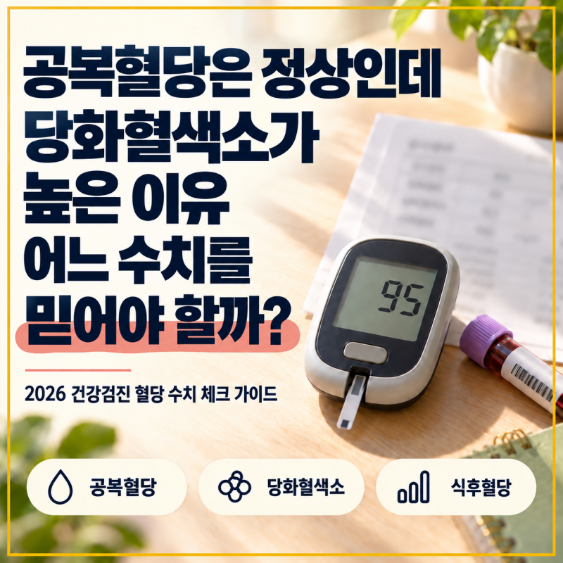 공복혈당은 정상인데 당화혈색소가 높은 이유 어느 수치를 믿어야 할까?