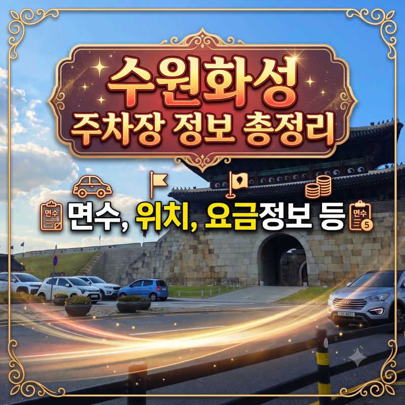 수원화성 주차 주말 행궁동 주차장 찾으시는 분들 꼭 보세요(비교)