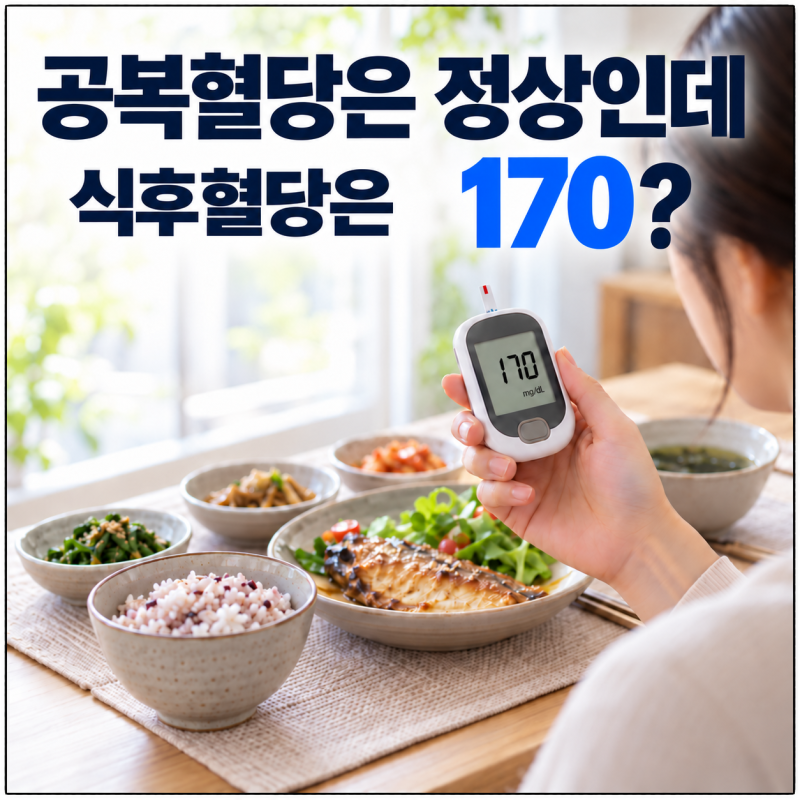 공복혈당은 정상인데 식후혈당은 170? 당뇨를 걱정해야 할까요