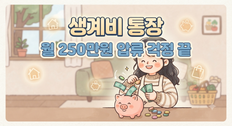 통장 묶여도 이 돈은 절대 못 건드립니다… 2026 생계비 계좌 총정리 (월 250만원 보호)