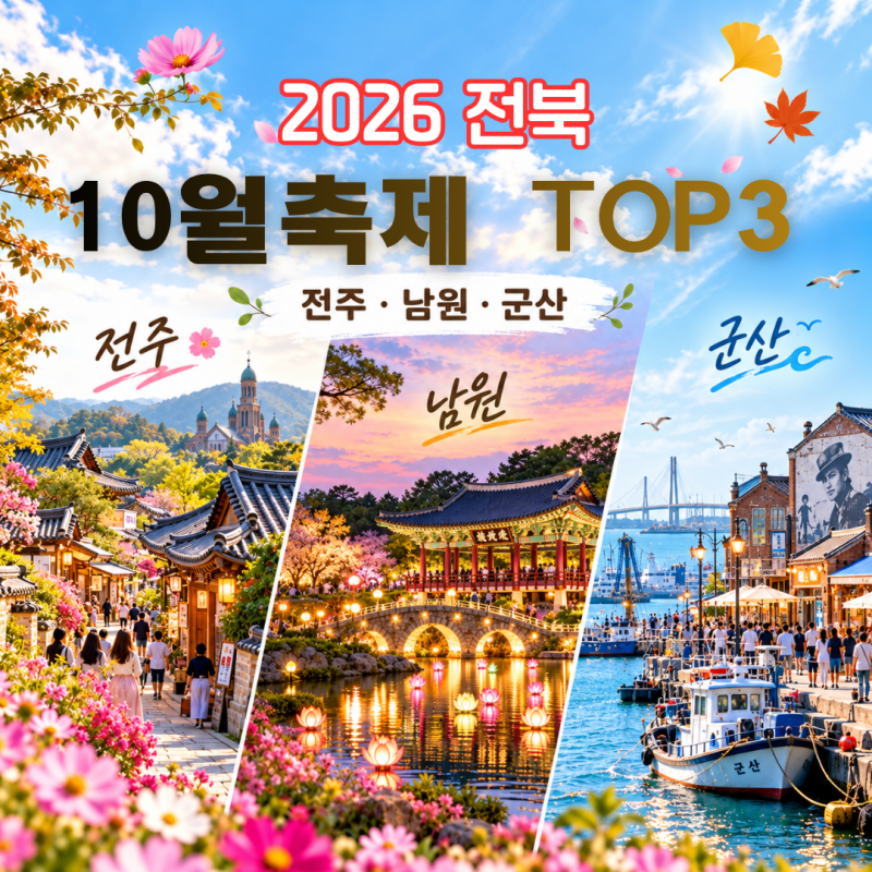 2026 전북 10월 축제 추천전주·남원·군산 축제 일정 총정리