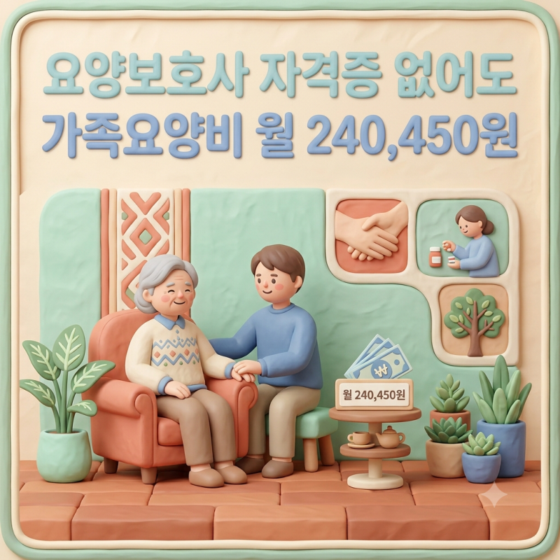 부모님 직접 돌볼 때 필수! 가족요양비와 가족요양보호사 혜택 완벽 비교