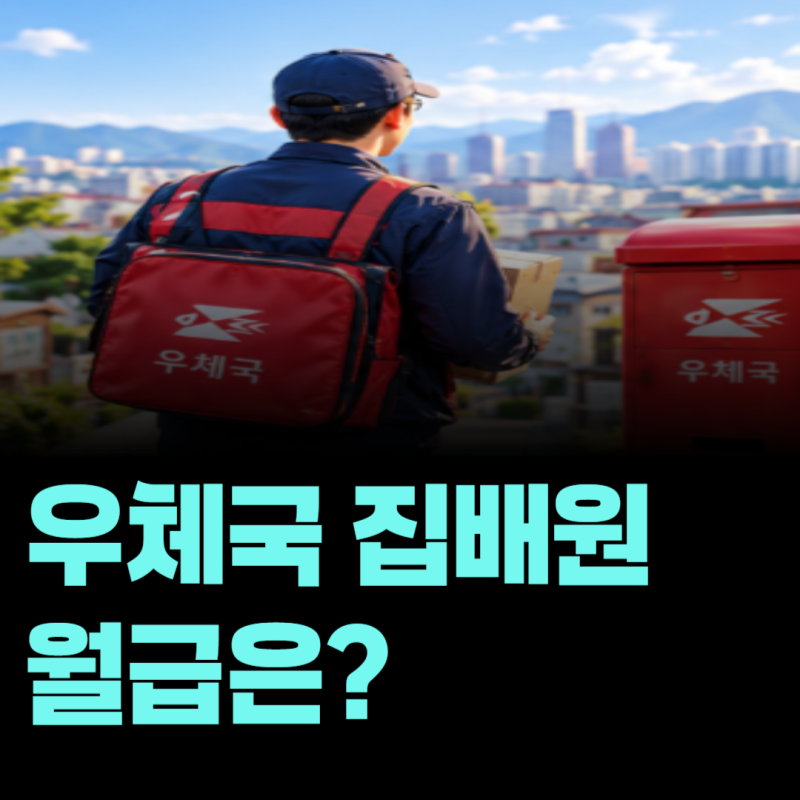 우체국 집배원은 한 달에 얼마나 벌까? 경력별 월급과 수당
