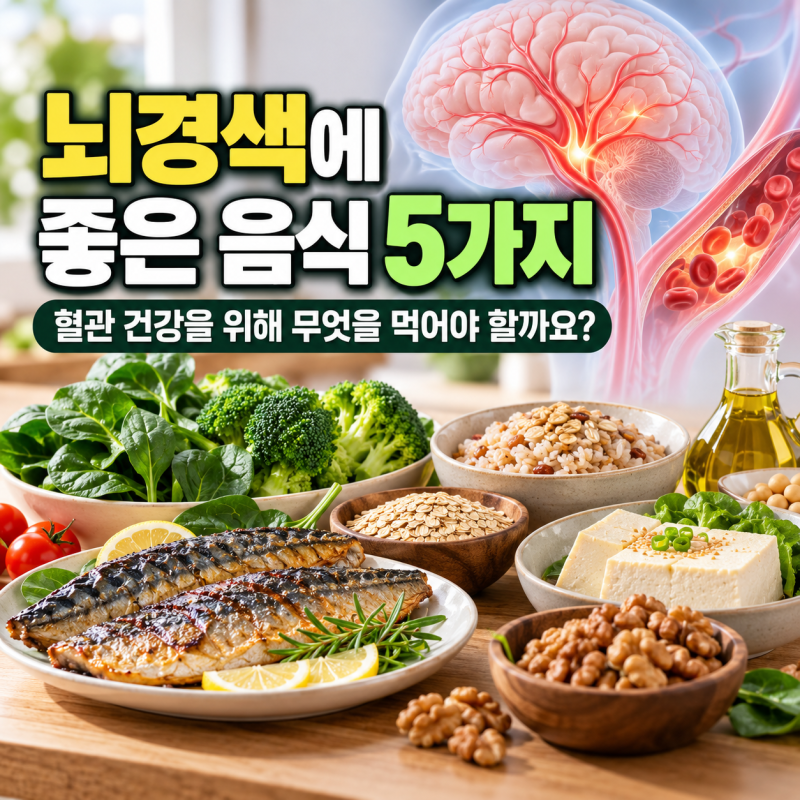 뇌경색에 좋은 음식 5가지, 혈관 건강을 위해 식단에서 무엇을 챙겨야 할까요?