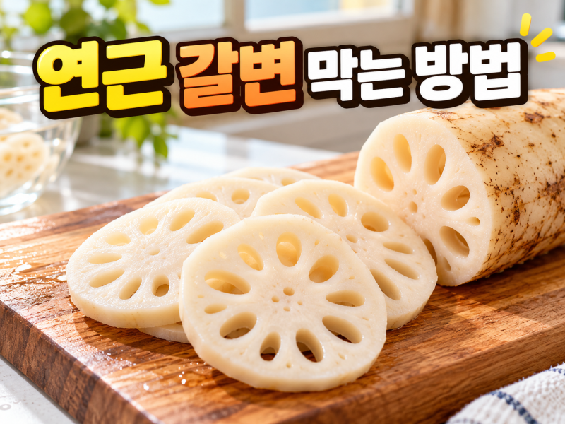 연근 갈변 막는 방법