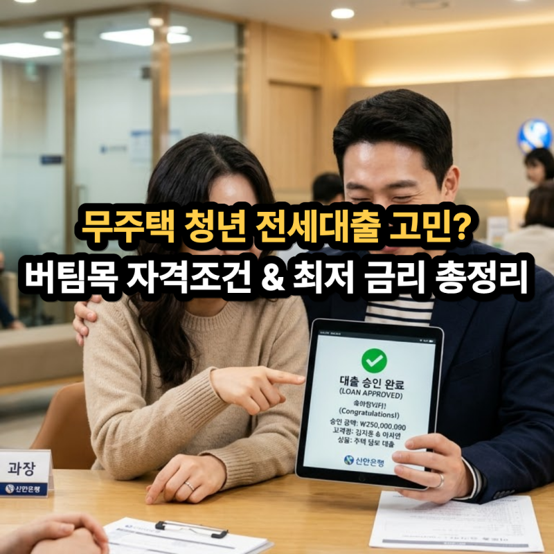 무주택 청년 필수! 버팀목 전세자금대출 조건 및 최저 금리 총정리