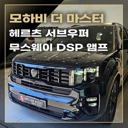 모하비 렉시콘 카오디오 튜닝 DSP 앰프와 서브우퍼를 함께 시공한 이유