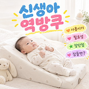 신생아 역방쿠 사용시기와 장단점, 역류방지쿠션에서 잠들어 버리면? 총정리