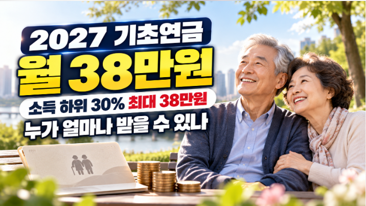 2027 기초연금 월 최대 38만원으로 인상 추진｜누가 얼마나 받을 수 있나