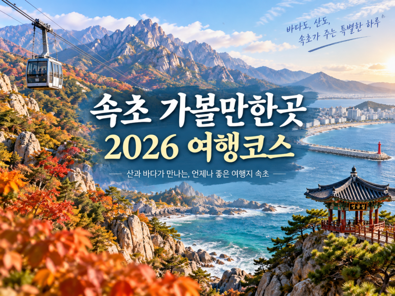 속초 여행코스 2026｜설악향기로·빛의 바다 새로 생긴 곳부터 바다향기로 폐쇄까지, 달라진 ....