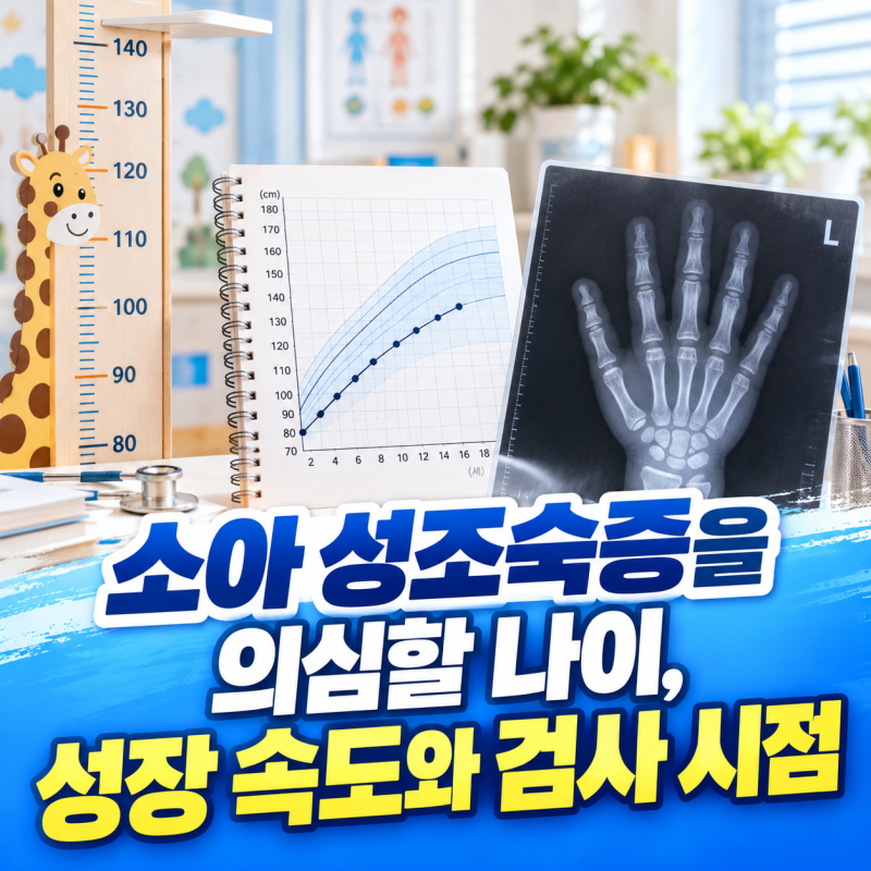 소아 성조숙증을 의심할 나이, 성장 속도와 검사 시점