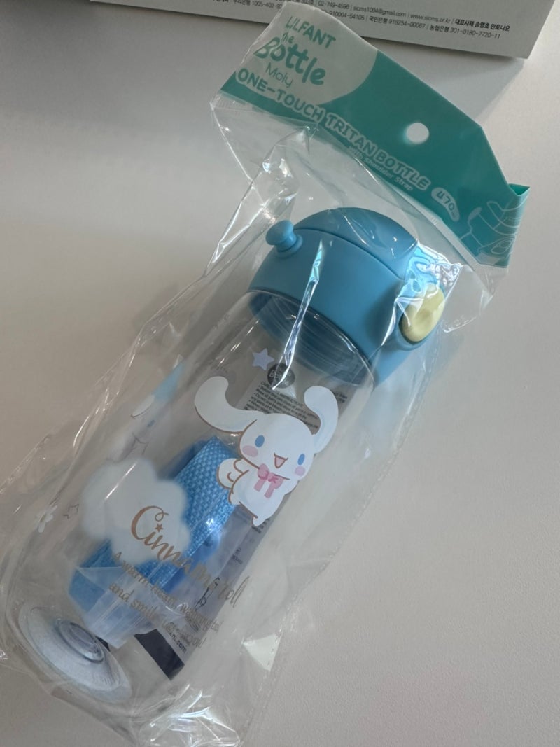 어린이집 물병 추천 릴팡 더보틀 몰리 트라이탄 물통 470ml(시나모롤) 실사용 후기