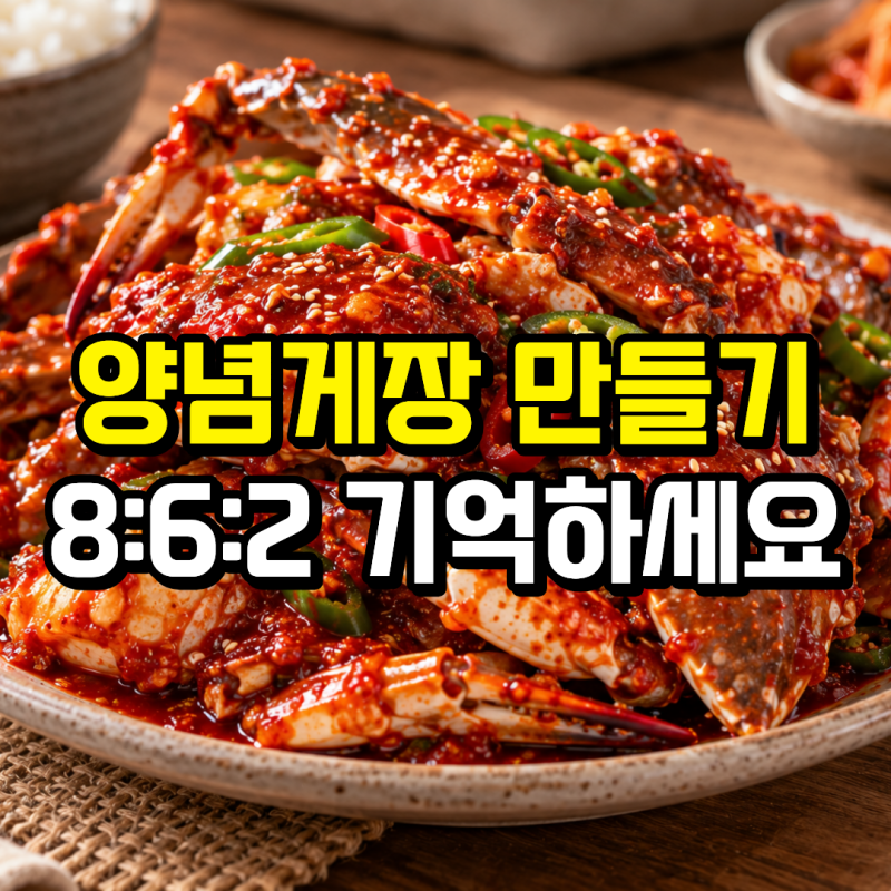 양념게장 만들기, 꽃게 1kg 양념 황금비율부터 맛있게 만드는 법