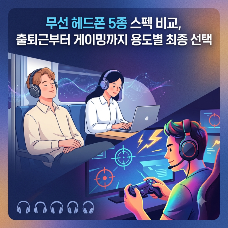 4만 원대부터 프리미엄까지 헤드셋 추천 가이드: 에어팟 맥스부터 가성비 게이밍까지 5종 헤....