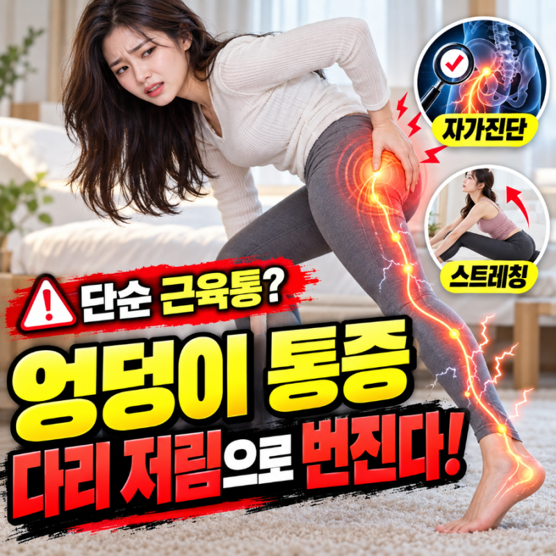 좌골신경통증상 초기 (+자가진단, 스트레칭) - 단순 근육통인 줄 알았던 엉덩이 통증이 다리 ....