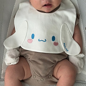 압소바 산리오 콜라보, 시나모롤 턱받이, 신생아 턱받이 추천