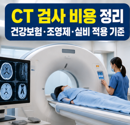 CT 검사 비용 정리 건강보험·조영제 비용·실비 적용 기준
