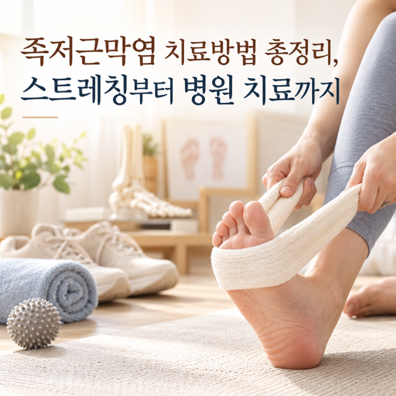 족저근막염 치료방법 총정리, 스트레칭부터 병원 치료까지