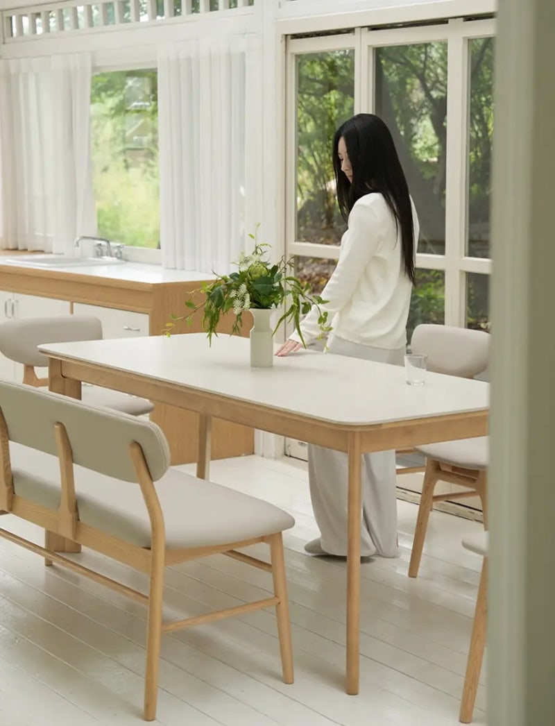 라미에스 식탁 1400 오스비 포세린 후기, 4인용 세라믹 식탁으로 괜찮을까?