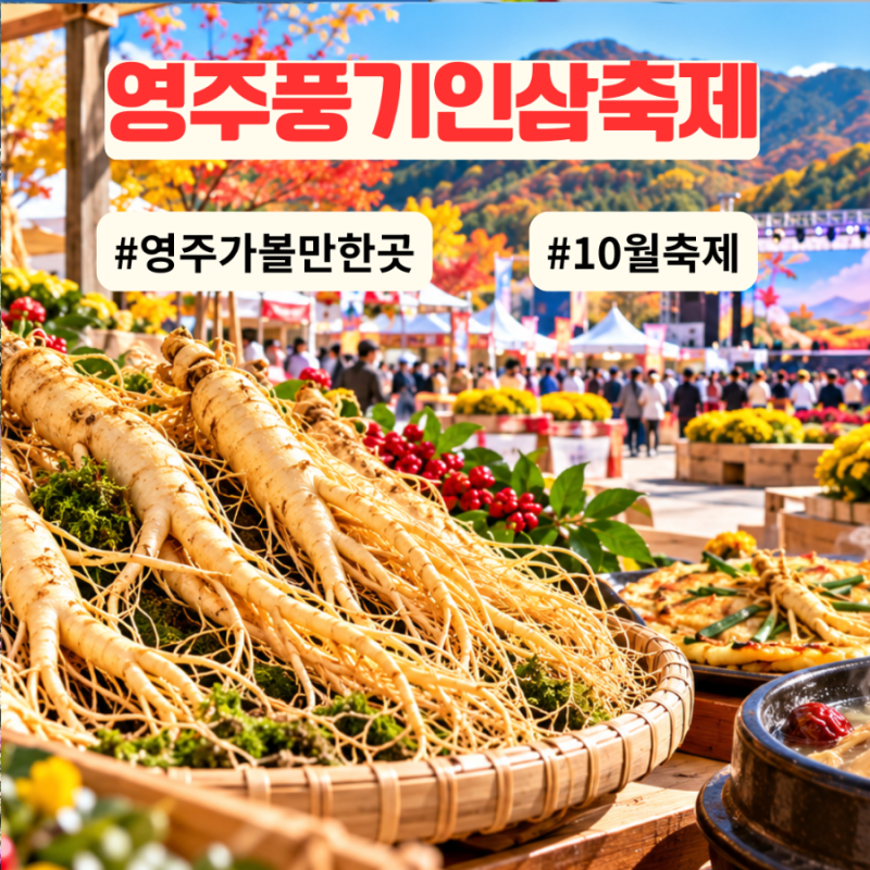 2026 풍기인삼축제 기본정보 날짜 셔틀버스 초대가수 영주 가볼만한곳