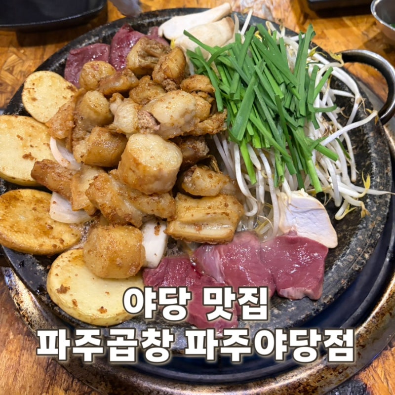야당 맛집 파주곱창 파주야당점, 애견동반으로 즐긴 모듬곱창