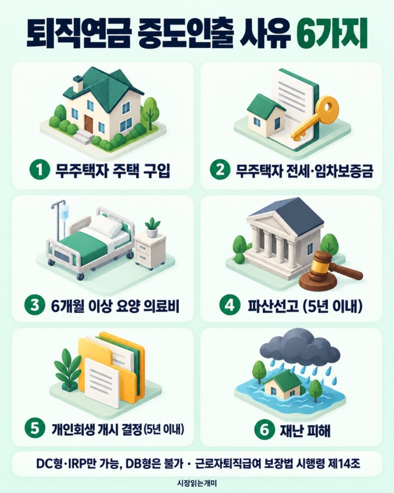 "급해서 좀 빼려는데" 퇴직연금 중도인출은 사유 6가지에만 돼요