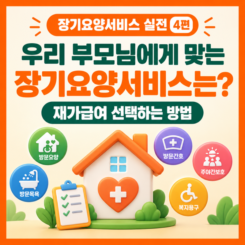 우리 부모님에게 맞는 장기요양서비스는? 재가급여 선택하는 방법
