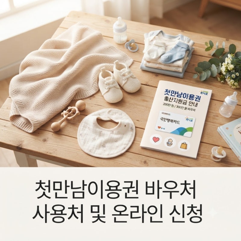 첫만남이용권 바우처 사용처 및 온라인 신청 복지로 가이드