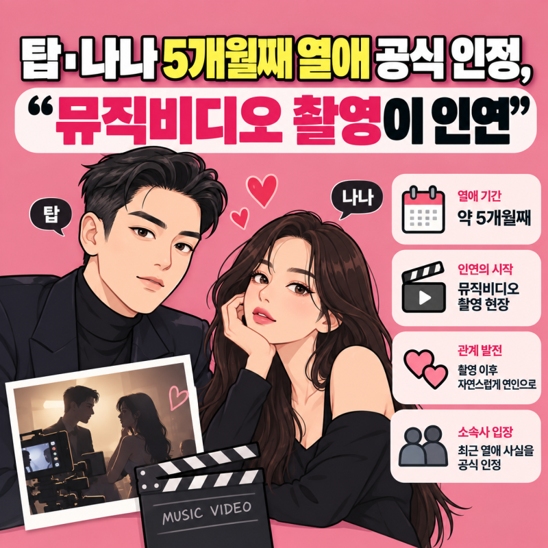 탑 나나 5개월째 열애 공식 인정 - 탑 나나 처음 만난 계기