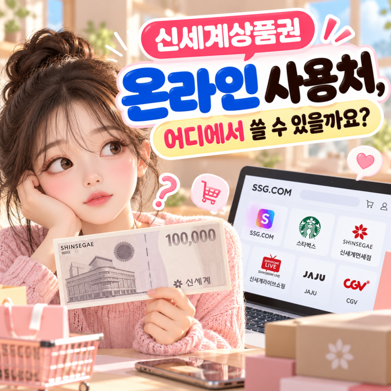 신세계상품권 온라인 사용처, 어디에서 쓸 수 있을까요?
