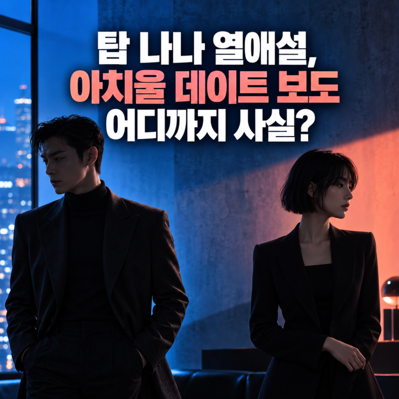 탑 나나 열애설, 아치울 데이트 보도 어디까지 사실?