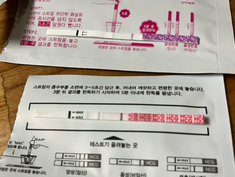 임신준비 - 1주기 배란유도 비임신 종결. 임테기 사용 후 피검사로 비임신 확인
