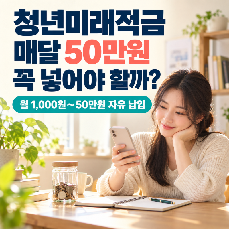 청년미래적금 월 납입액 변경 가능할까?｜최소금액·50만원 한도 정리