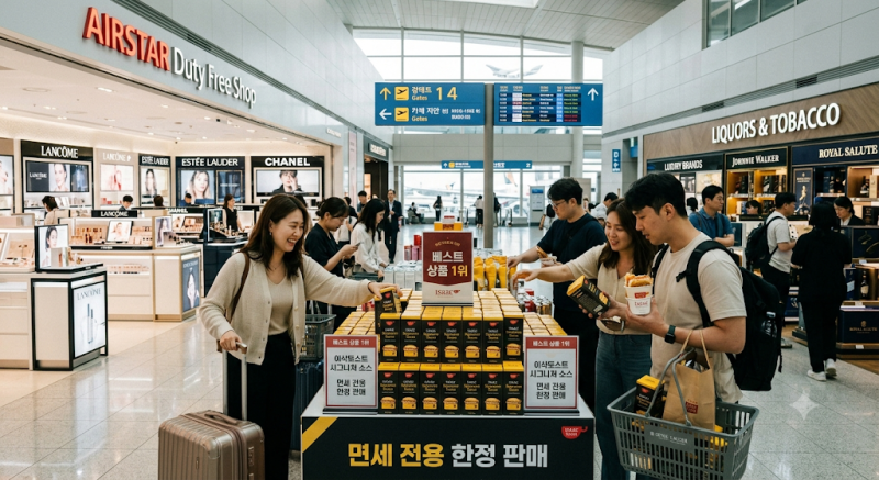 양주·화장품 제친 이삭토스트 소스…인천공항 면세점 1위가 된 뜻밖의 이유