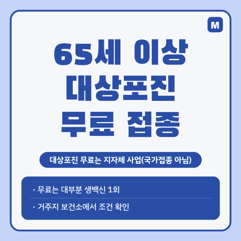 65세 이상 대상포진 무료 접종, 우리 동네도 될까? 지역별 조건 정리