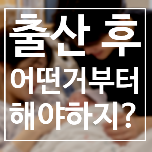 출산 후 해야할 일 총정리｜출생신고부터 지원금까지 엄마아빠 체크리스트