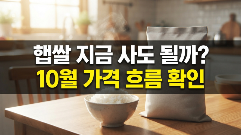 쌀 가격 싸게 사는 방법, 햅쌀 나온 지금 사도 될까?