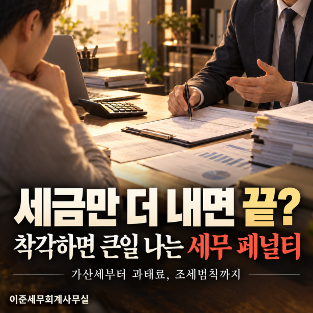 사업자가 알아야 할 세무페널티, 가산세 과태료 조세범칙 총정리