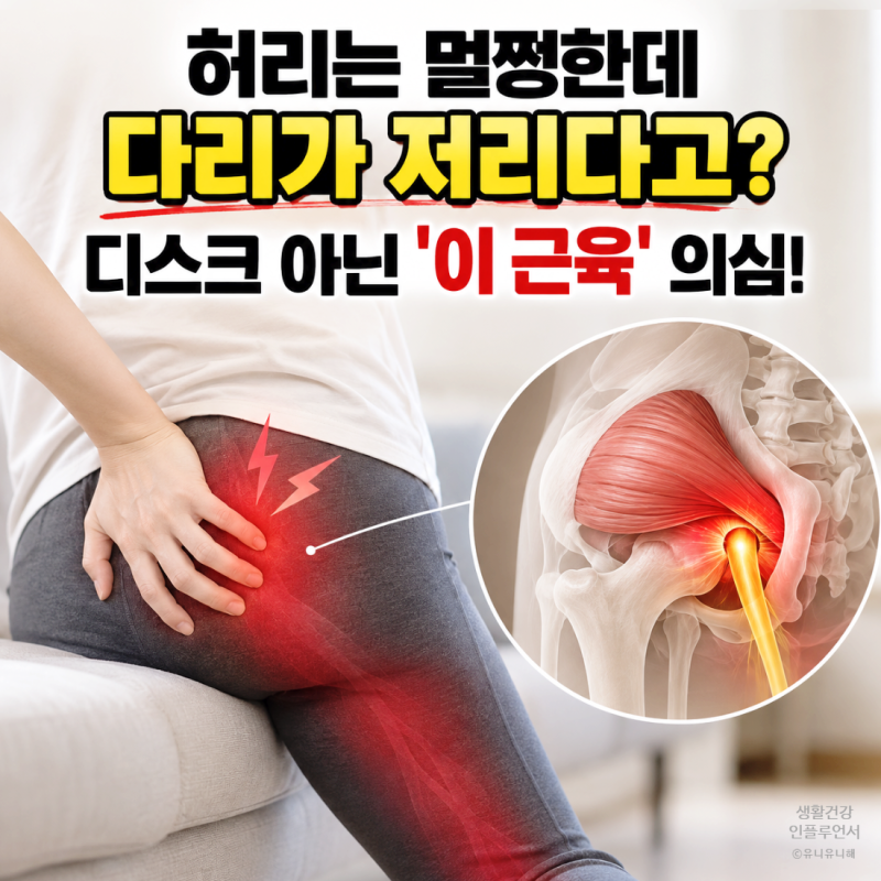 허리디스크 치료해도 다리저림은 그대로? 범인은 척추 아닌 엉덩이 이곳!