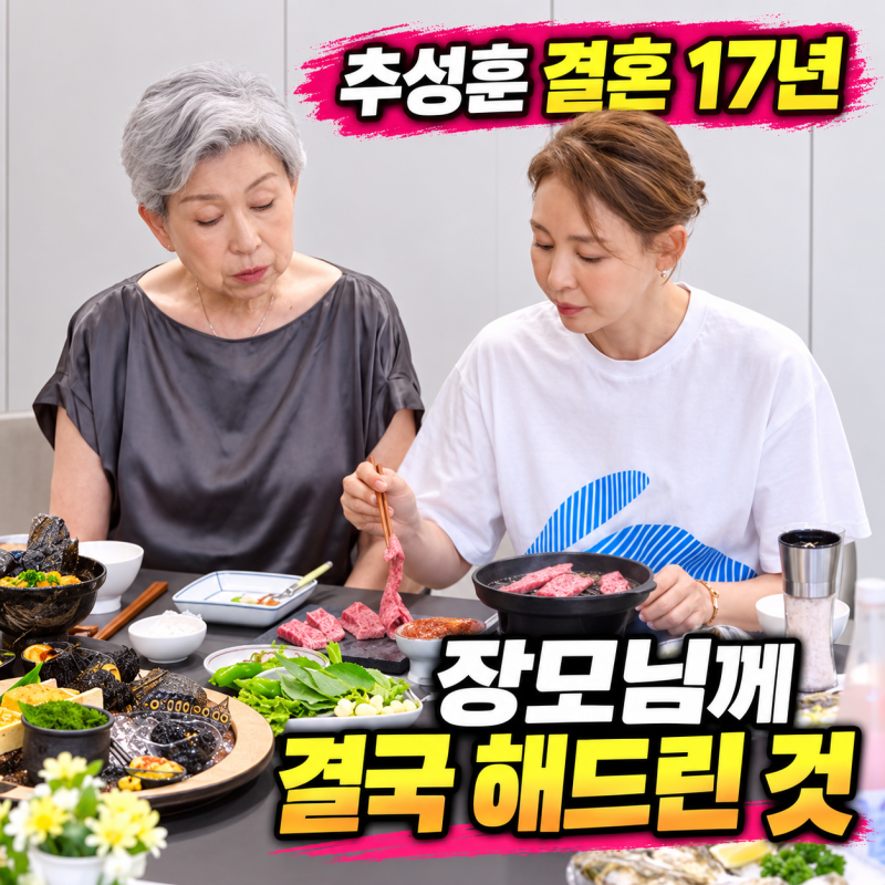 야노시호와 결혼 17년…추성훈이 장모에게 결국 해드린 것