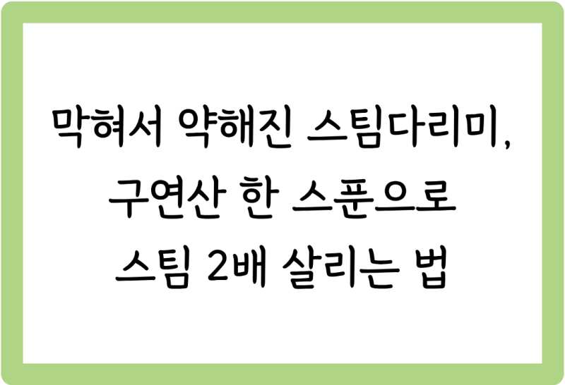 [살림꿀팁 #75] 막혀서 약해진 스팀다리미, 구연산 한 스푼으로 스팀 2배 살리는 법