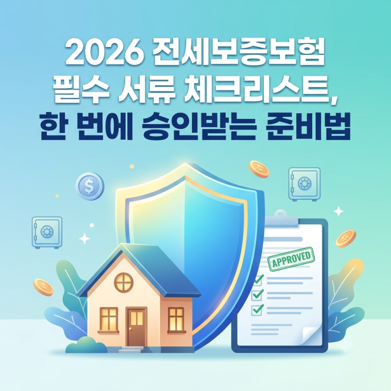 2026년 전세보증보험 가입조건과 필요 서류 총정리 (HUG·HF 완벽 비교)