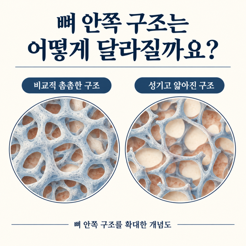 [골밀도가 낮다고 합니다 ①] 골감소증과 골다공증, 어떻게 다른가요?