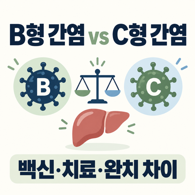 B형 간염 C형 간염과 뭐가 다를까? 백신·전염·치료까지 핵심 차이 비교해봤어요