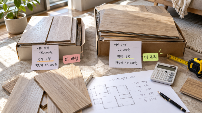 우드 데코타일 평당가, 장수보다 이것