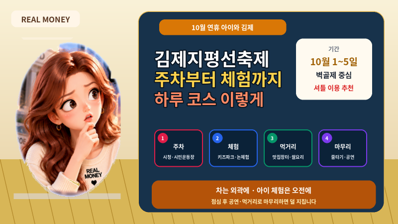 김제지평선축제 아이와 간다면? 주차부터 체험·먹거리까지 하루 코스