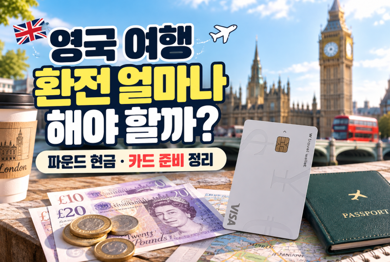 영국 여행 환전 얼마나 해야 할까? 파운드 현금·카드 준비 정리