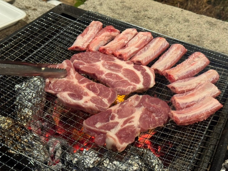 남양주 셀프바베큐장 카페데님우드｜고기부터 해산물까지 푸짐하게 즐긴 바베큐